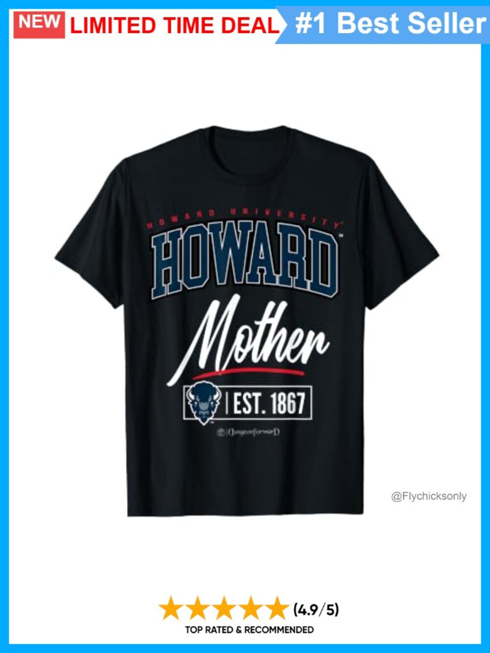 Howard University HU HBCU Mother T-Shirt Classic Fit Tee